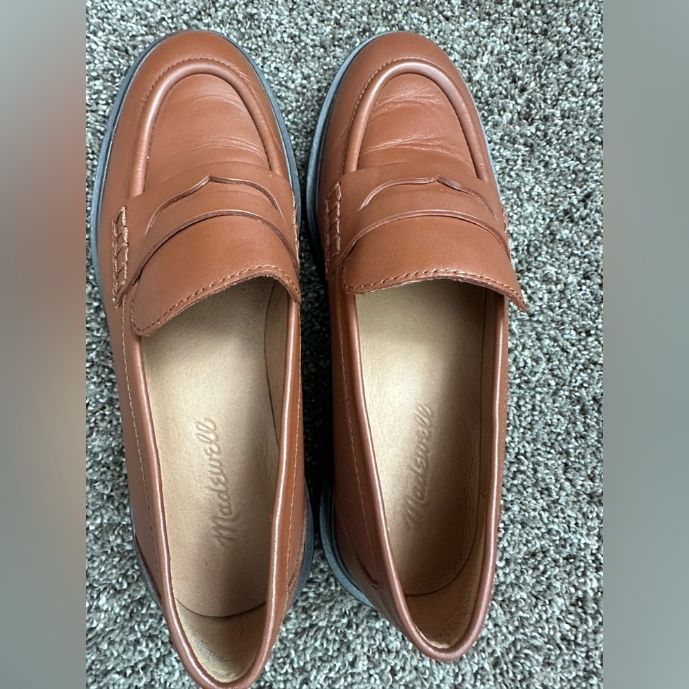 Madewell The Vernon Loafer in Dried Maple Leather, Size 7, EUC - Picture 7 of 8